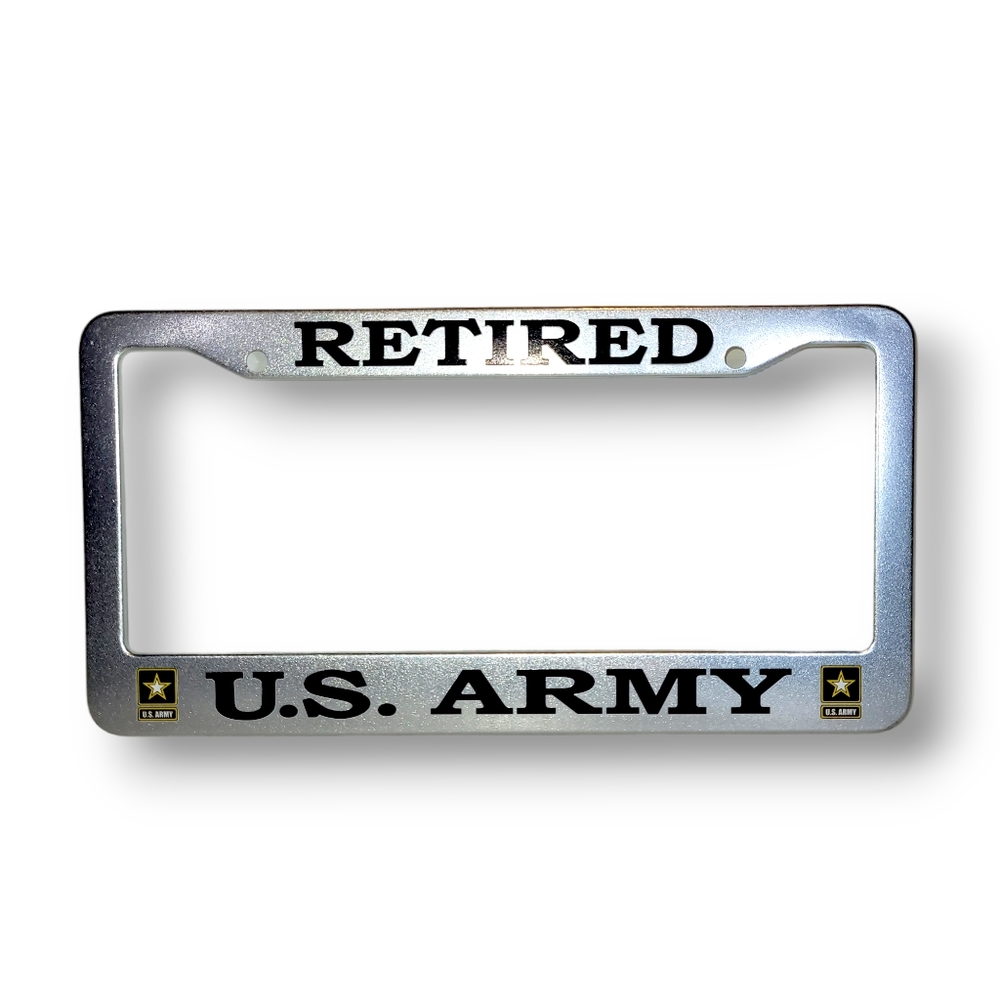 Retired U.S Army Car Plate Frame
